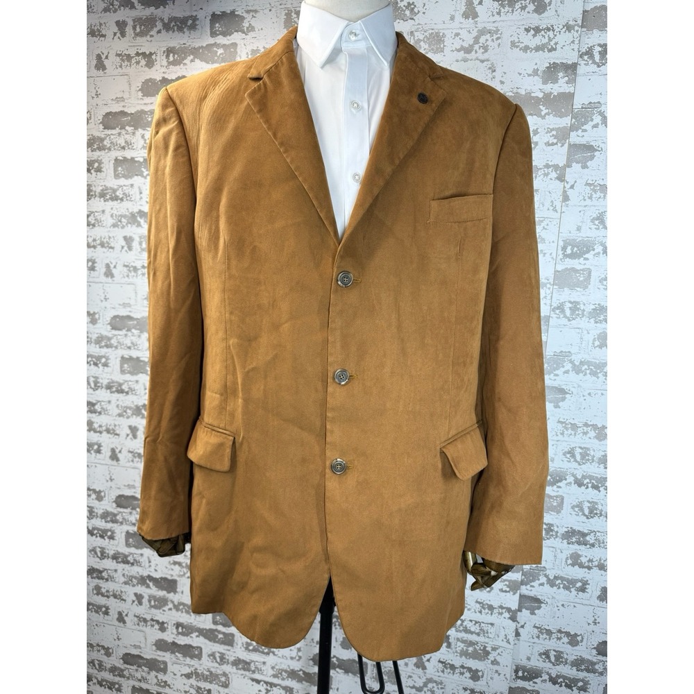 Andrew Fezza Blazer Men's 46 Long Sports Coat Suit Jacket Velvet